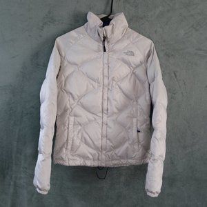 The North Face Aconcagua 550 Down Jacket Womens Small Pearl White Puffer Coat